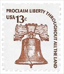 U.S. #1595 13c Liberty Bell MNH