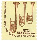 U.S. #1614 7.7c Saxhorns Coil MNH
