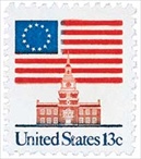 U.S. #1622C Flag over Independence Hall MNH