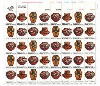 U.S. #1709a Pueblo Pottery