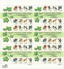 U.S. #1757 CAPEX Souvenir Sheet