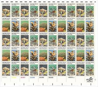 U.S. #1830a Coral Reefs