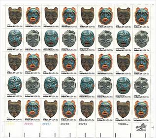 U.S. #1837a Pacific Northwest Indian Masks