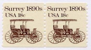 U.S. #1907 Surry 1890s coil Pair
