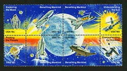 U.S. #1919a Space Achievement Block of 8 MNH