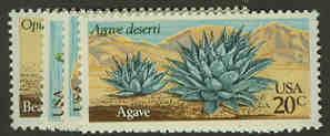U.S. #1942-45 Desert Plants, 4 Singles MNH