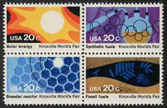 U.S. #2009a Knoxville World's Fair Block of 4 MNH