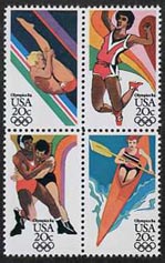 U.S. #2085a Summer Olympics Block of 4 MNH