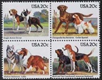 U.S. #2101a Dogs - block MNH