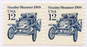 U.S. #2132 Stanley Steamer 1909 coil Pair