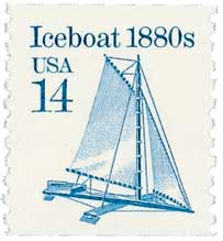 U.S. #2134b Iceboat 1880s
