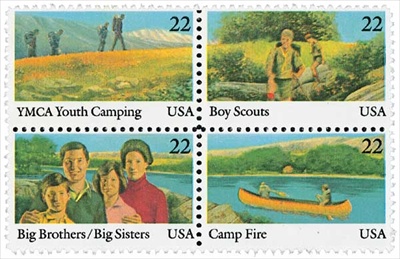 U.S. #2163a International Youth Year Block of 4 MNH