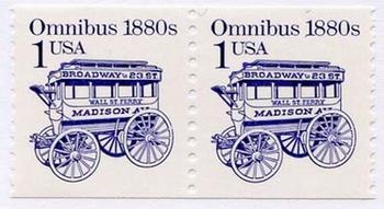 U.S. #2225 Omnibus 1880s coil Pair