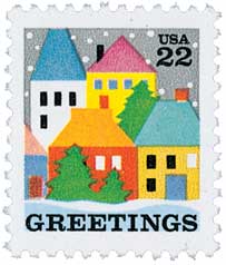 U.S. #2245 Christmas Village Scene