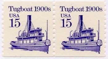 U.S. #2260 Tugboat 1900s coil Pair