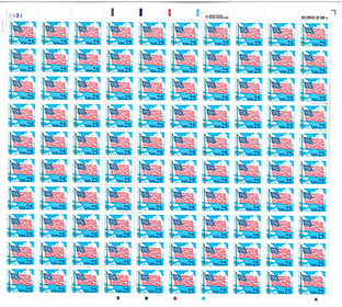 U.S. #2278 25c Flag in sky Mint Sheet