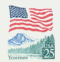 U.S. #2280 25c Flag Over Yosemite Coil MNH
