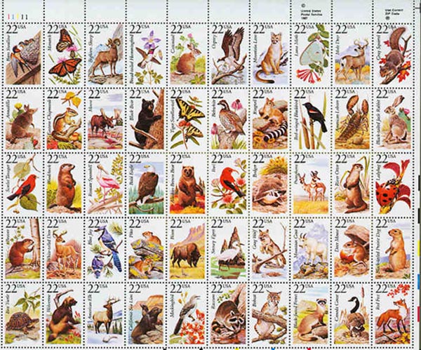 U.S. #2335a American Wildlife Sheet