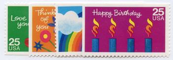 U.S. #2395-98 Special Occasions, 4 Singles MNH
