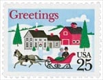 U.S. #2400 Greetings, Village Scene MNH