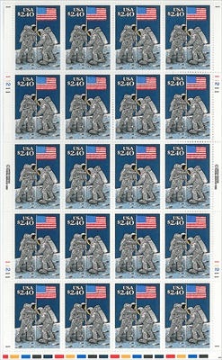 U.S. #2419 $2.40 Flag on the Moon