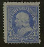 U.S. #246 1c Franklin, ultramarine Mint