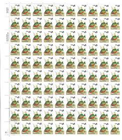 U.S. #2481 45c Pumpkinseed Sunfish Mint Sheet