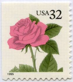U.S. #2492 32c Pink Rose MNH