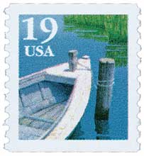 U.S. #2529 19c Boat (2 loop) Coil MNH