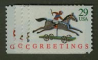 U.S. #2715-18 Christmas Toys, 4 Singles MNH