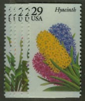 U.S. #2760-64 Garden Flowers, 5 Singles MNH