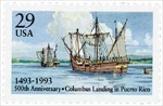 U.S. #2805 Columbus Landing MNH