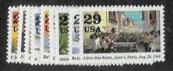 U.S. #2838a-j World War II - 1944, 10 Singles MNH