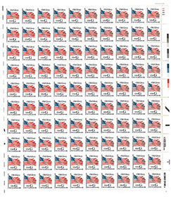 U.S. #2881 Old Glory with Black 'G'  Mint Sheet