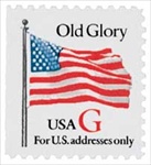 U.S. #2885 Old Glory with Red 'G'