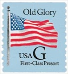 U.S. #2888 Old Glory with Black 'G' MNH