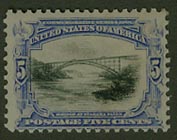 U.S. #297 5c Bridge at Niagara Falls MNH