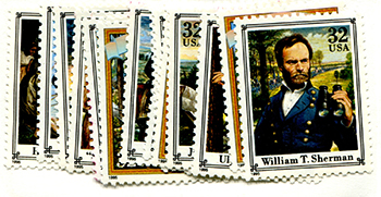 U.S. #2975a-t Civil War, 20 Singles