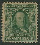 U.S. #300 1c Franklin MNH