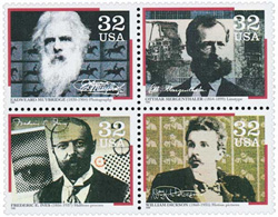 U.S. #3064a Pioneers of Communication Block of 4 MNH