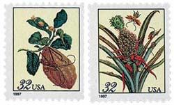 U.S. #3128-29 Merian Botanicals, 2 Singles MNH