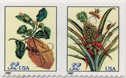 U.S. #3129c Merian Botanicals Pair MNH