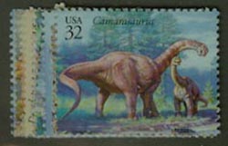 U.S. #3136a-o World of Dinosaurs, 15 Singles MNH