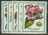 U.S. #3193-97 Flowering Trees. 5 Singles MNH