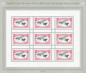 U.S.  #3210  $1 Trans-Mississippi, Pane of 9