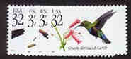 U.S. #3222-25 Tropical Birds, 4 Singles MNH