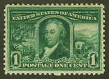 U.S. #323 1c Robert R. Livingston MNH