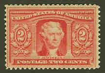U.S. #324 2c Thomas Jefferson MNH
