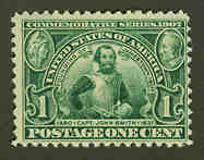 U.S. #328 1c Captain John Smith MNH