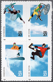 U.S. #3324a Xtreme Sports Block of 4 MNH